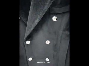 Video demonstration of how to style this metallic button wool coat with streetwear outfits