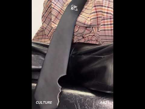 Distressed Metal Logo Wide Tie, 7 cm x 146 cm | ArguE CulturE
