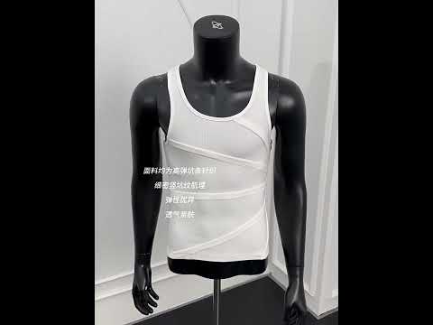 Unisex Ribbed Deconstructed Tank Top in Black & White | ArguE CulturE