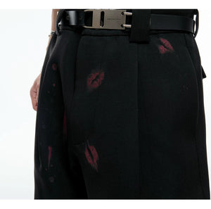 desc::red-lip-graphic-pleated-flare-trousers-detail-img-9