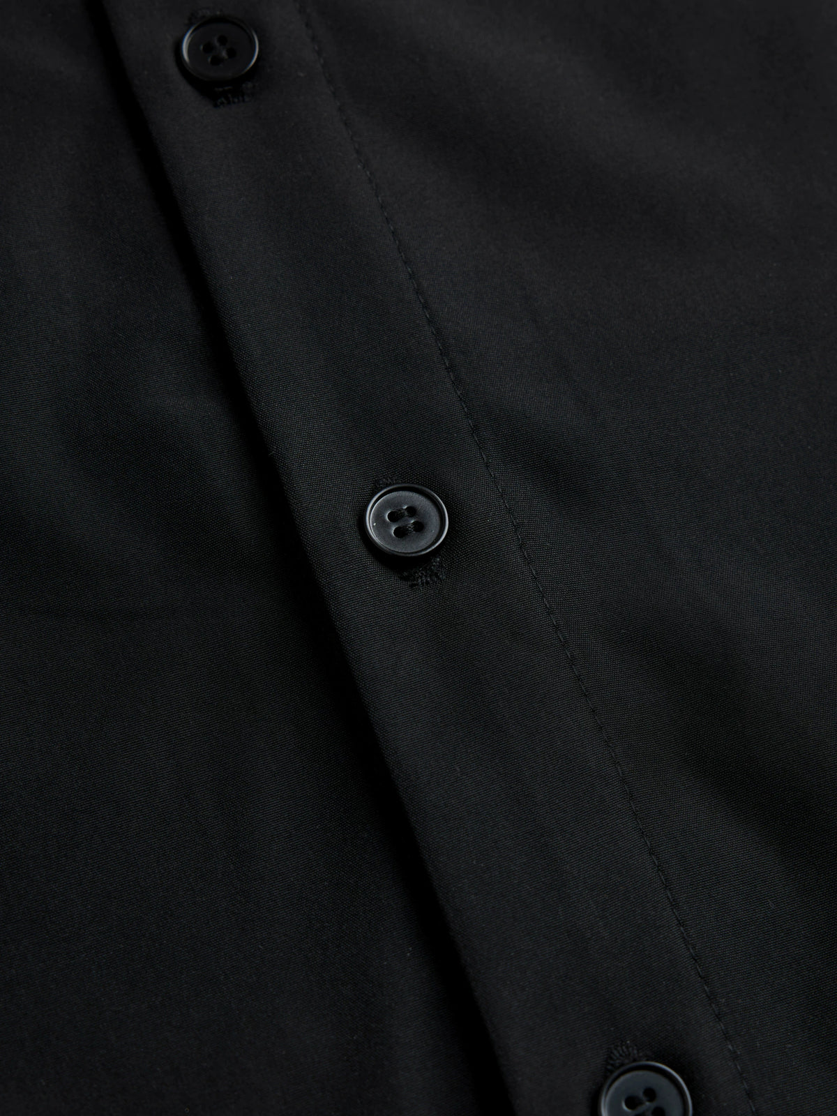 Relaxed Deconstructed Cotton-Spandex Shirt in Black - main image 5