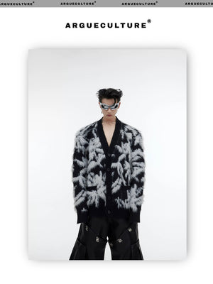 desc::retro-jacquard-faux-mink-cardigan-oversized-v-neck-detail-img-10