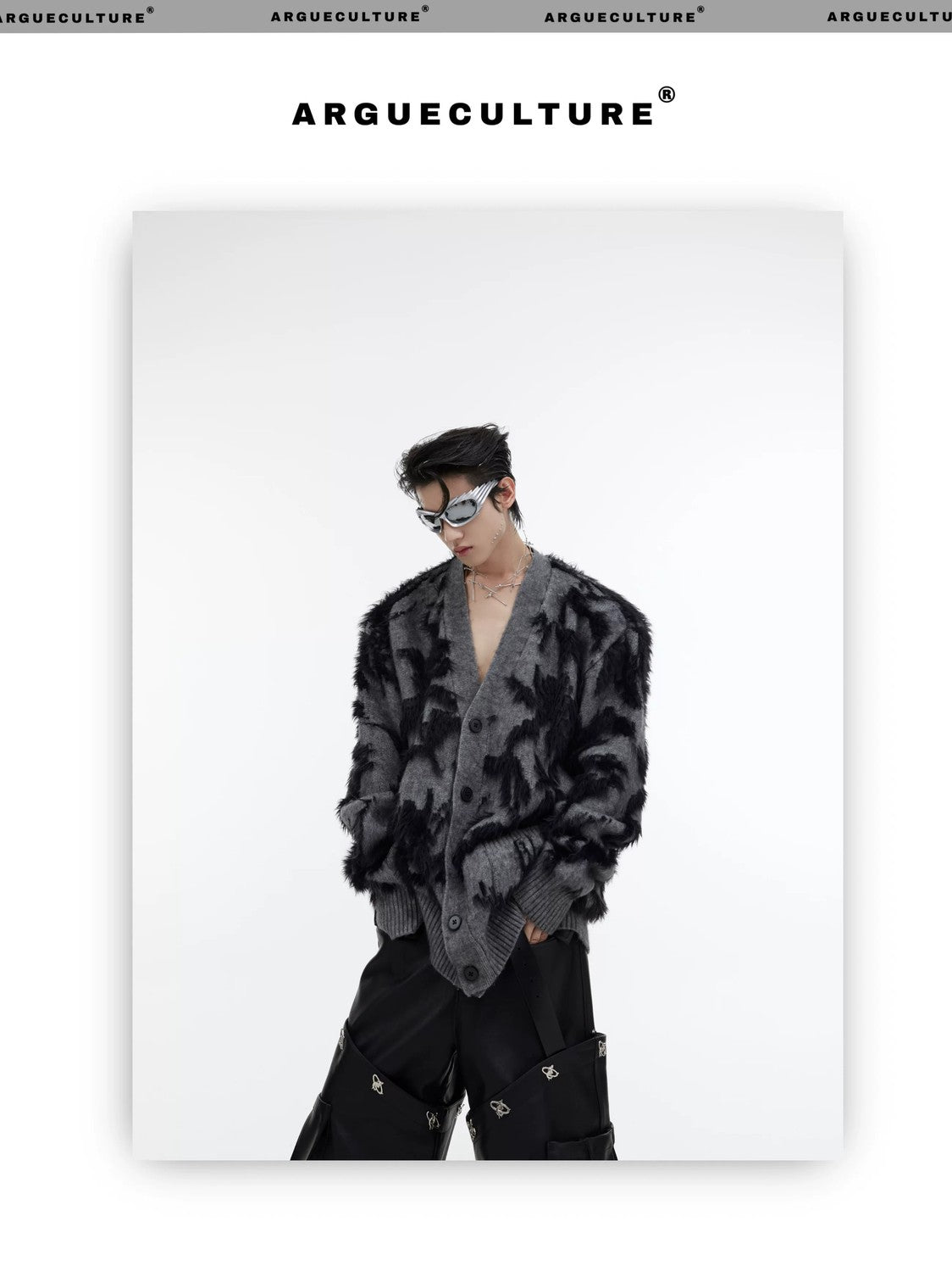 desc::retro-jacquard-faux-mink-cardigan-oversized-v-neck-detail-img-17