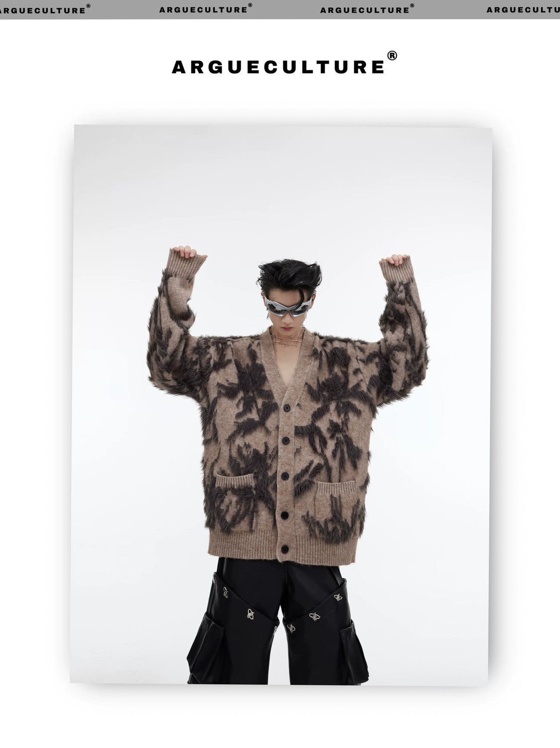 desc::retro-jacquard-faux-mink-cardigan-oversized-v-neck-detail-img-9