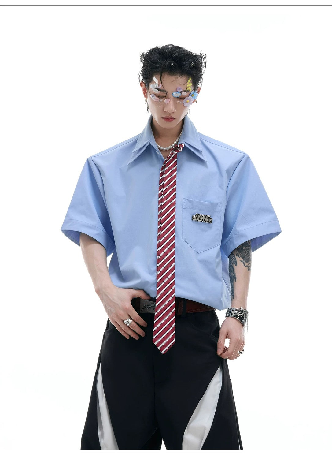 desc::retro-tie-short-sleeve-oversized-cooling-shirt-for-men-detail-img-3