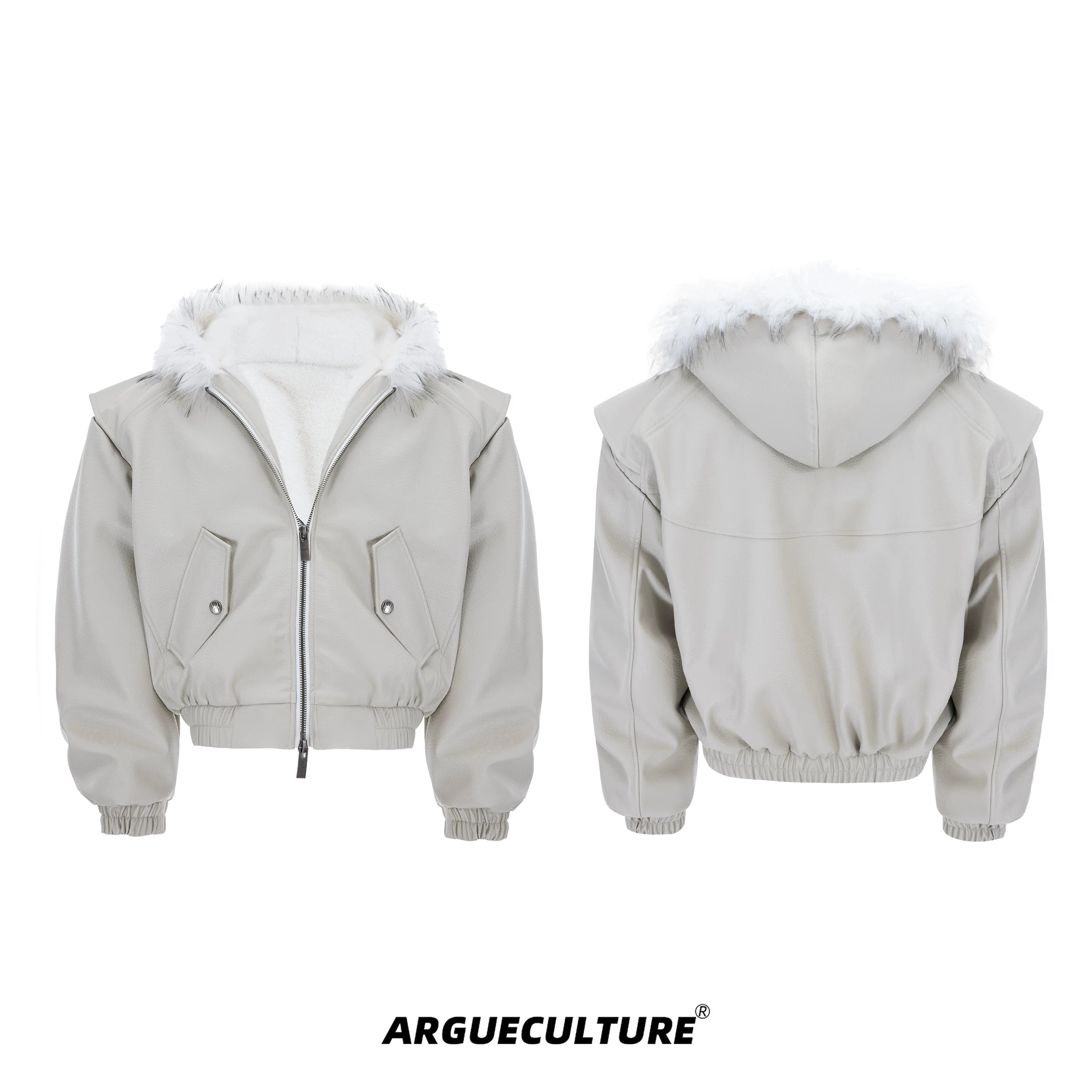 reversible-fur-collar-pu-moto-jacket-thickened-parka-beige