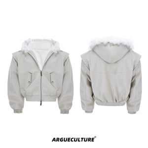 reversible-fur-collar-pu-moto-jacket-thickened-parka-beige