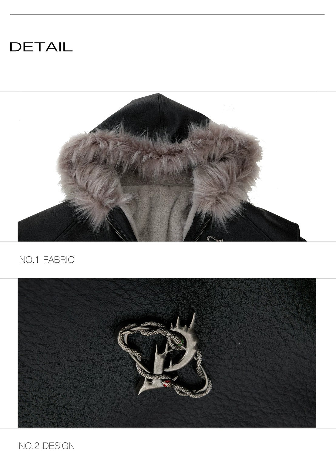 desc::reversible-fur-collar-pu-moto-jacket-thickened-parka-detail-img-30