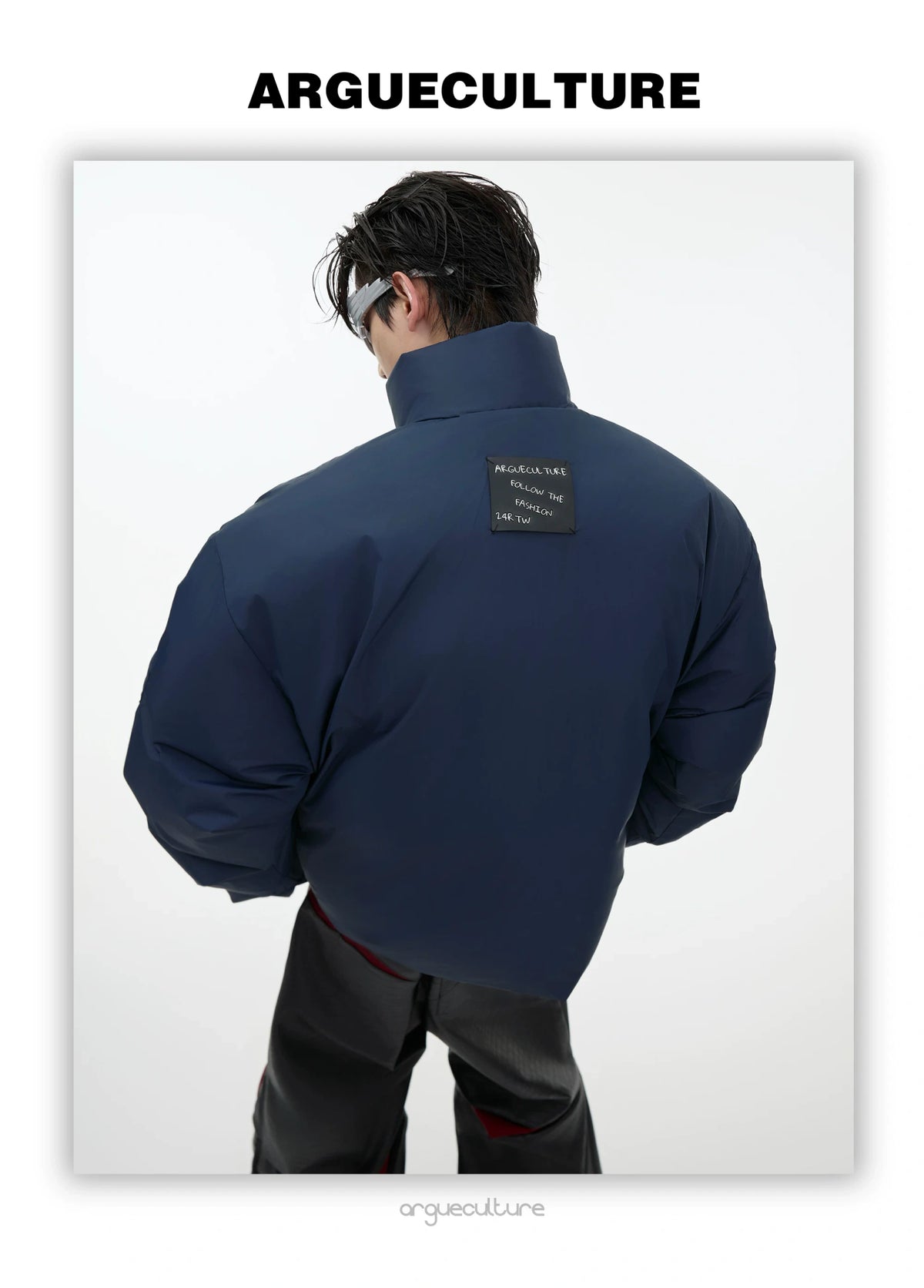 Reversible Stand-Collar White Duck Down Jacket - detail image 11