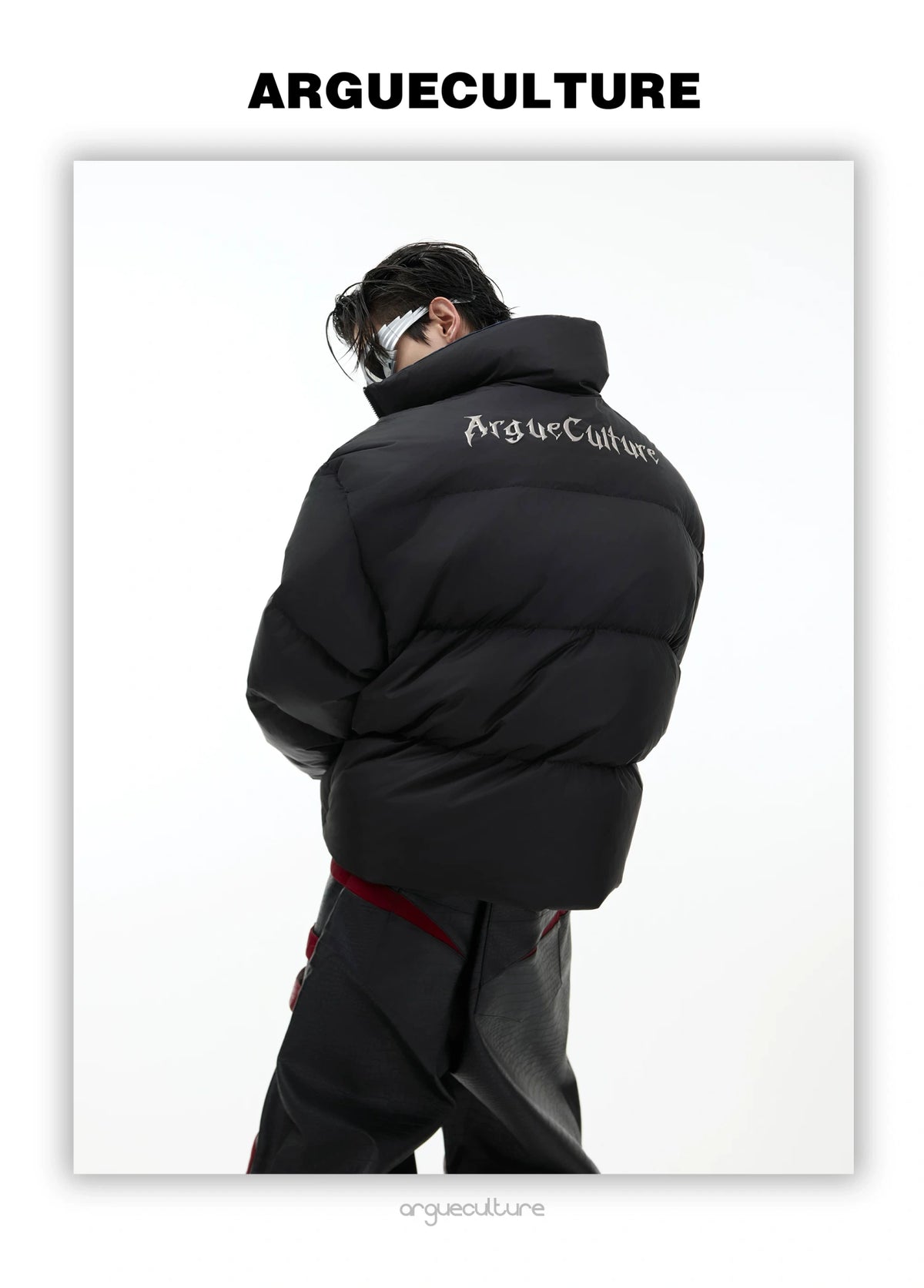Reversible Stand-Collar White Duck Down Jacket - detail image 3