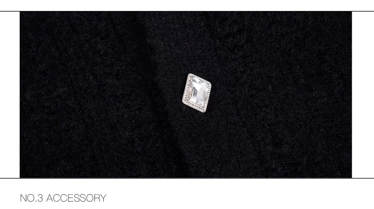 Rhinestone Distressed Knit Cardigan in Four Colors - detail image 25