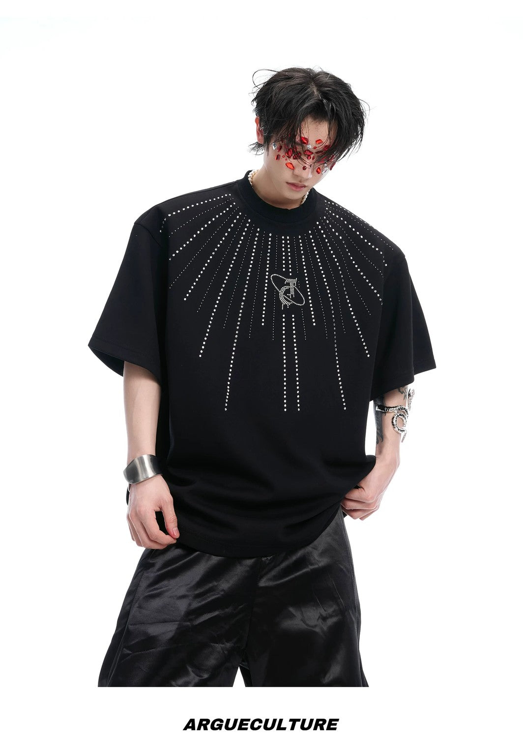desc::rhinestone-emblem-oversized-tee-heavyweight-street-t-shirt-detail-img-11