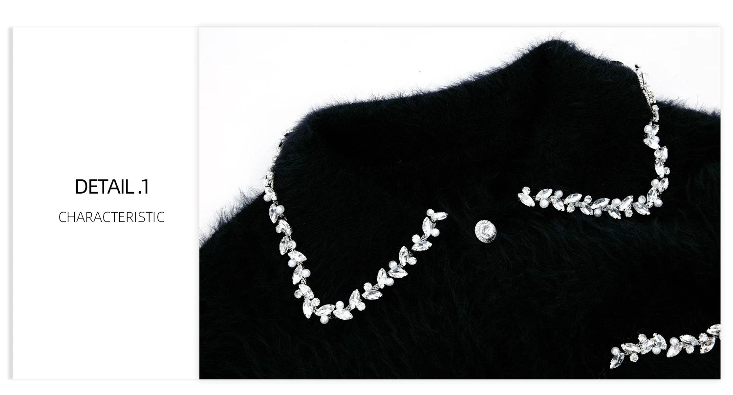 desc::rhinestone-faux-mink-spliced-lazy-cardigan-for-men-detail-img-1