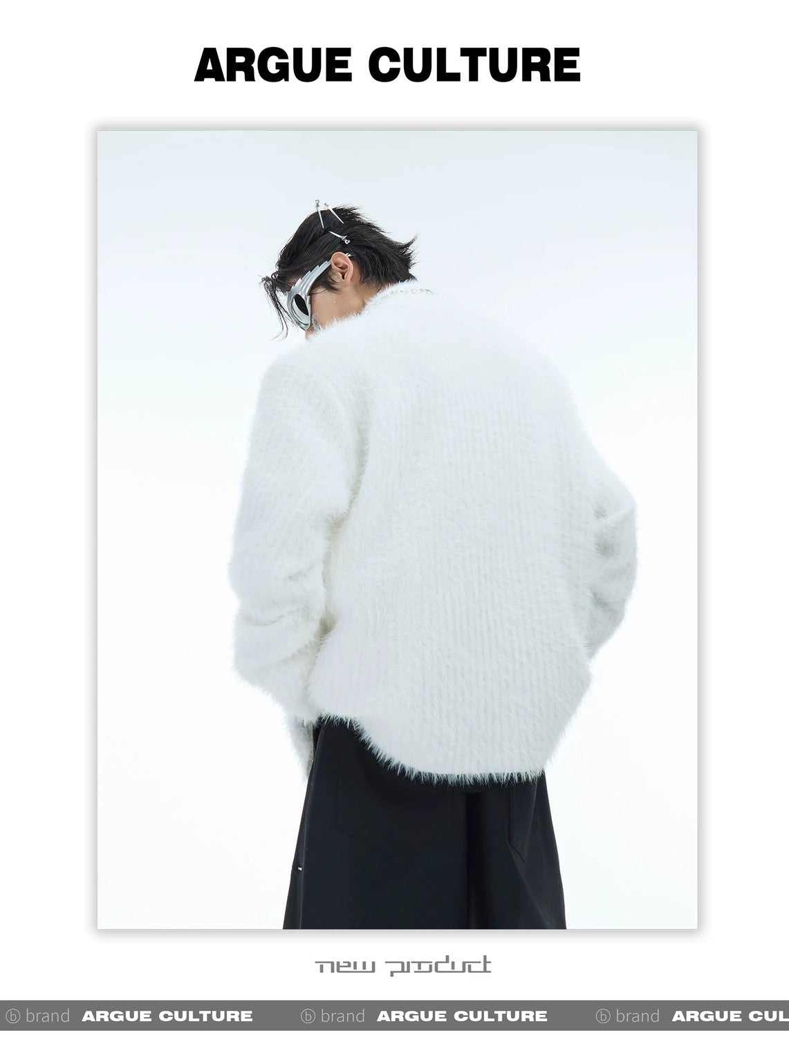 desc::rhinestone-faux-mink-spliced-lazy-cardigan-for-men-detail-img-10