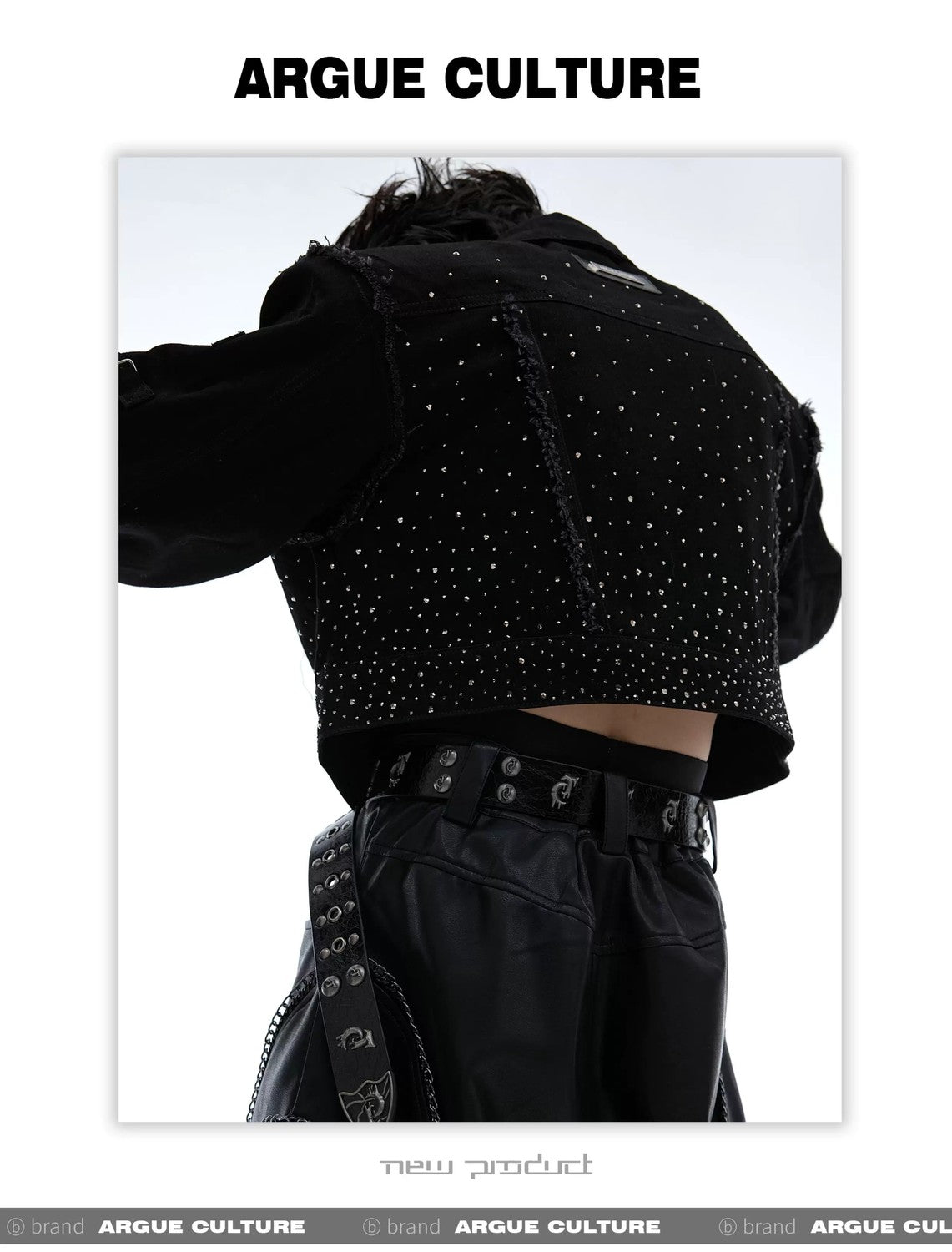 desc::rhinestone-gradient-cropped-jacket-avant-garde-shoulder-pad-detail-img-12