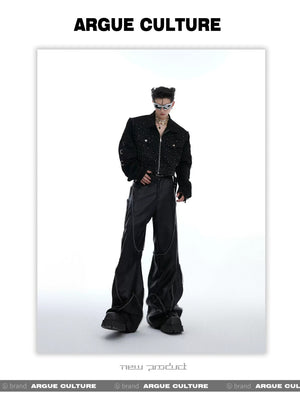 desc::rhinestone-gradient-cropped-jacket-avant-garde-shoulder-pad-detail-img-14