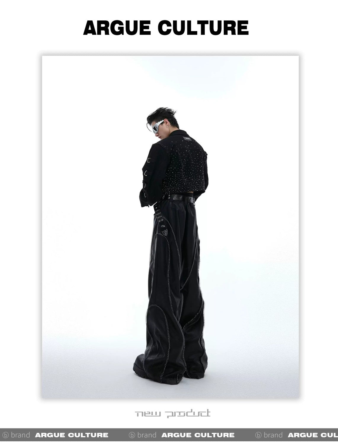 desc::rhinestone-gradient-cropped-jacket-avant-garde-shoulder-pad-detail-img-16