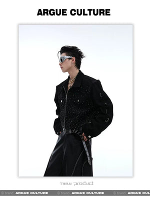 desc::rhinestone-gradient-cropped-jacket-avant-garde-shoulder-pad-detail-img-7