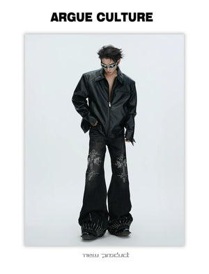 desc::rhinestone-heavy-washed-flare-jeans-streetwear-denim-detail-img-22