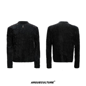 rhinestone-padded-shoulder-slim-long-sleeve-tee-black