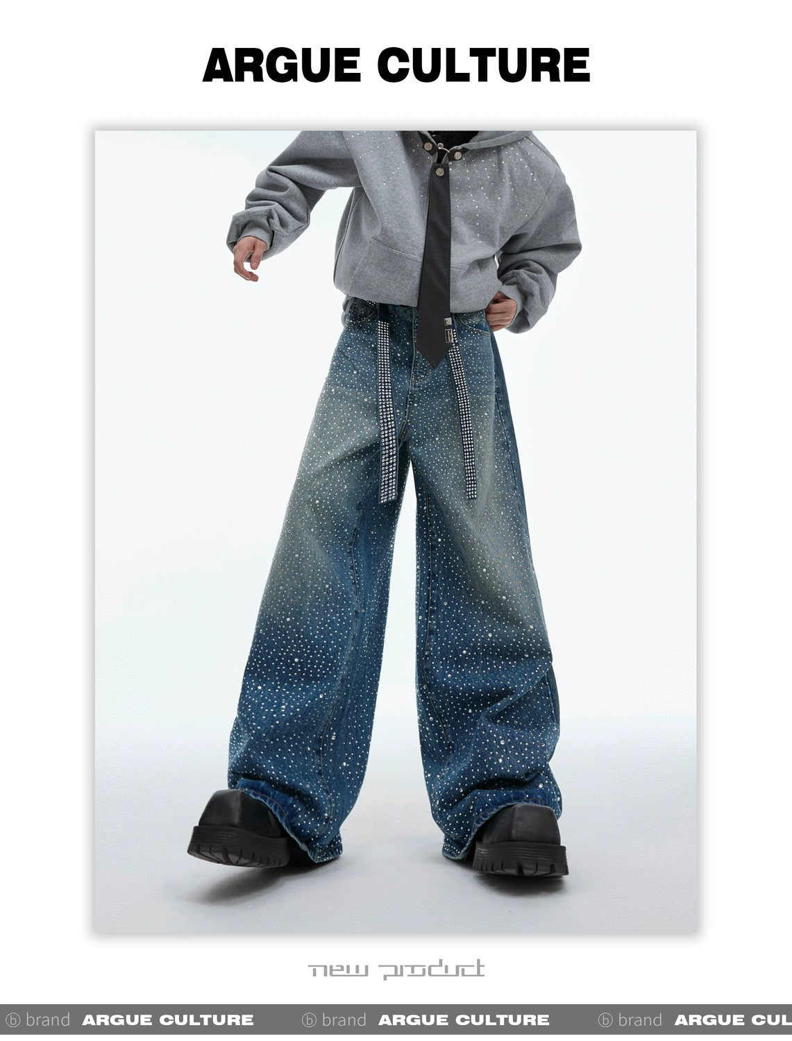 desc::rhinestone-starry-wide-leg-washed-denim-jeans-detail-img-10