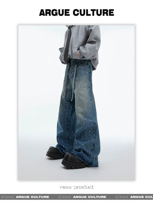 desc::rhinestone-starry-wide-leg-washed-denim-jeans-detail-img-11