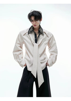 desc::rhinestone-striped-streamer-shirt-unisex-luxury-streetwear-detail-img-8