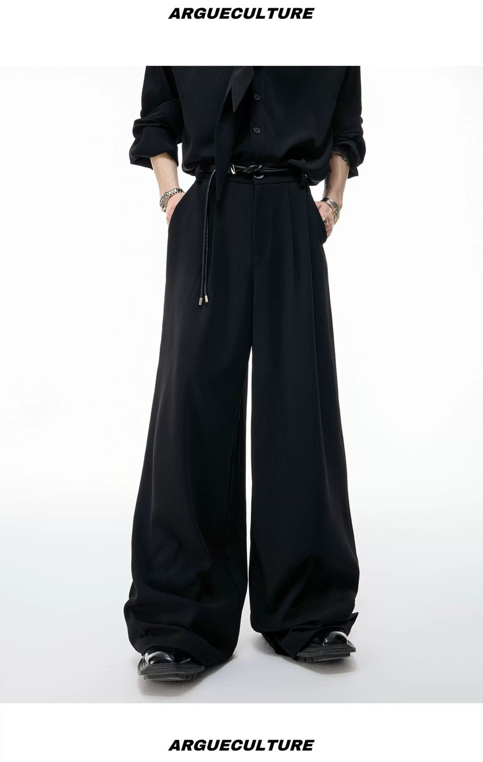 desc::scarf-neck-padded-shirt-ribbed-wide-leg-pants-set-detail-img-12