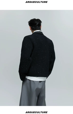 desc::sequin-double-breasted-knit-blazer-cardigan-detail-img-9