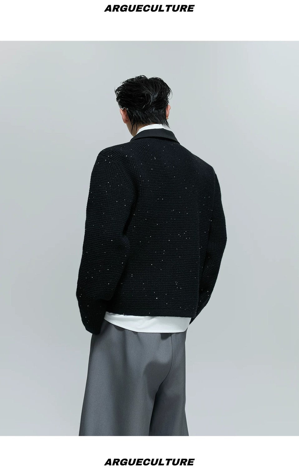 desc::sequin-double-breasted-knit-blazer-cardigan-detail-img-9