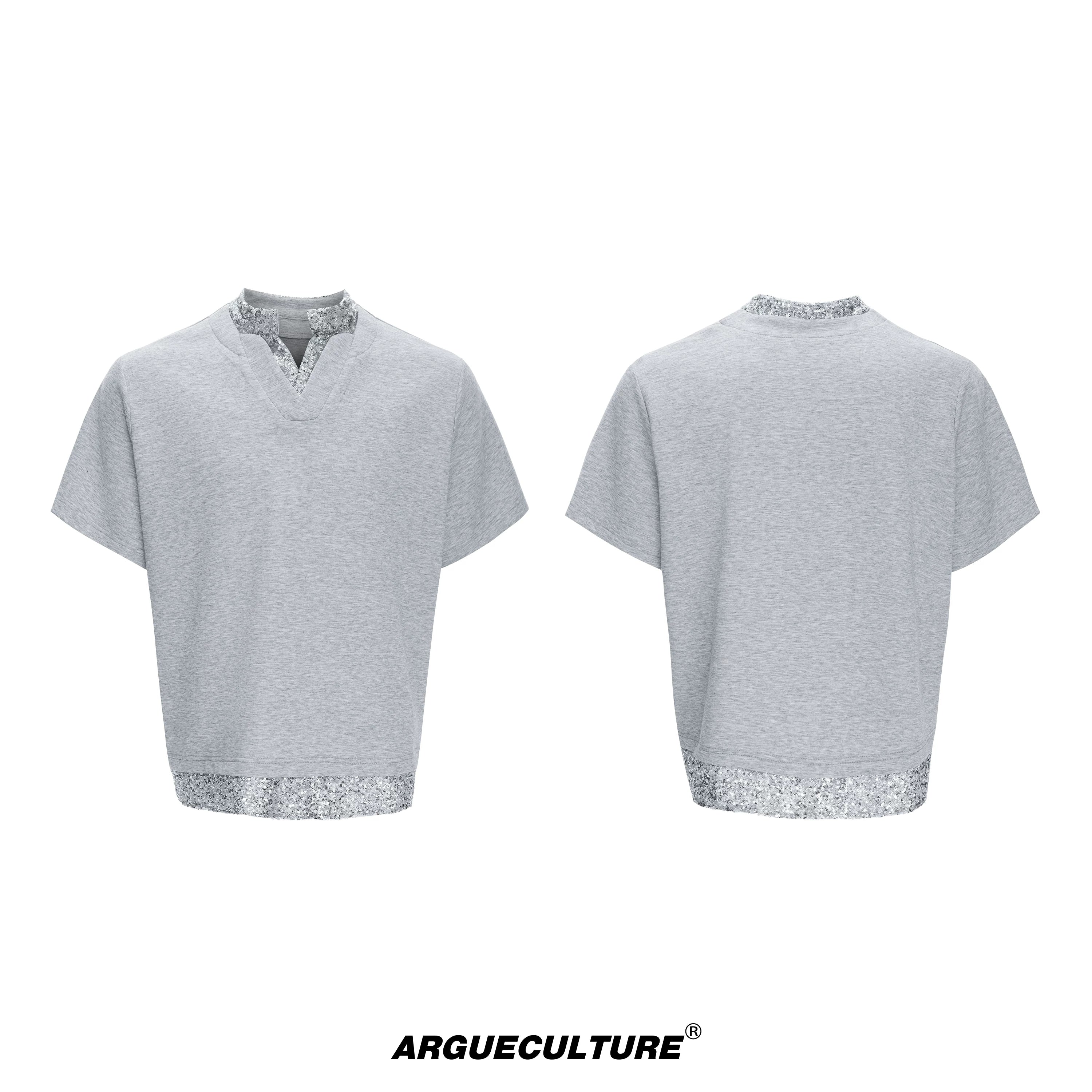 sequin-patchwork-v-neck-streetwear-tee-heavyweight-fit-gray