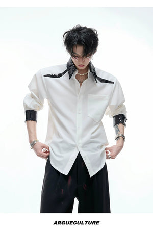 desc::sequin-spliced-shoulder-pad-shirt-unisex-streetwear-button-down-detail-img-13
