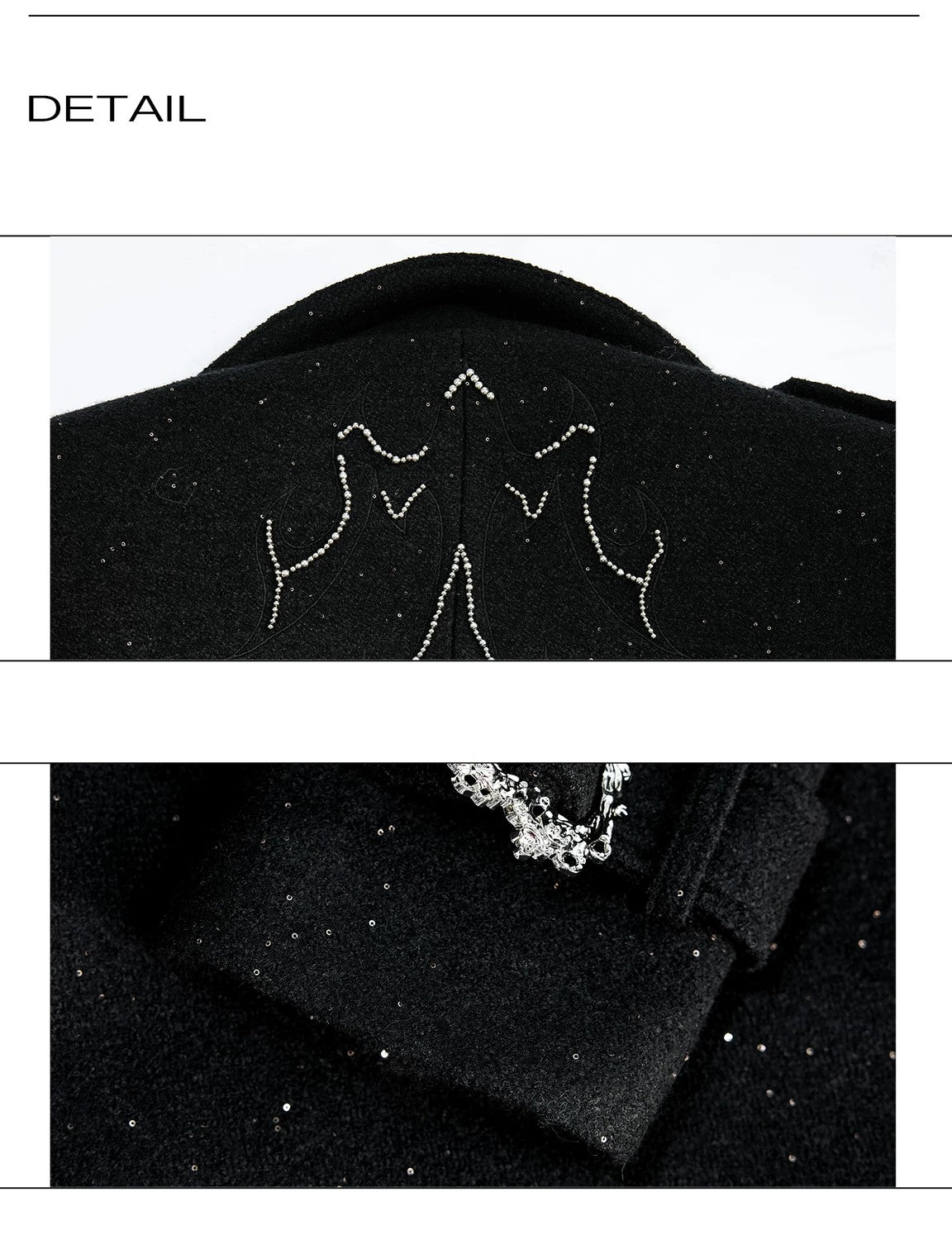 desc::sequin-wool-overcoat-broad-shoulder-streetwear-coat-detail-img-12