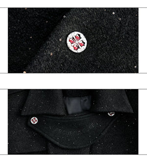 desc::sequin-wool-overcoat-broad-shoulder-streetwear-coat-detail-img-13