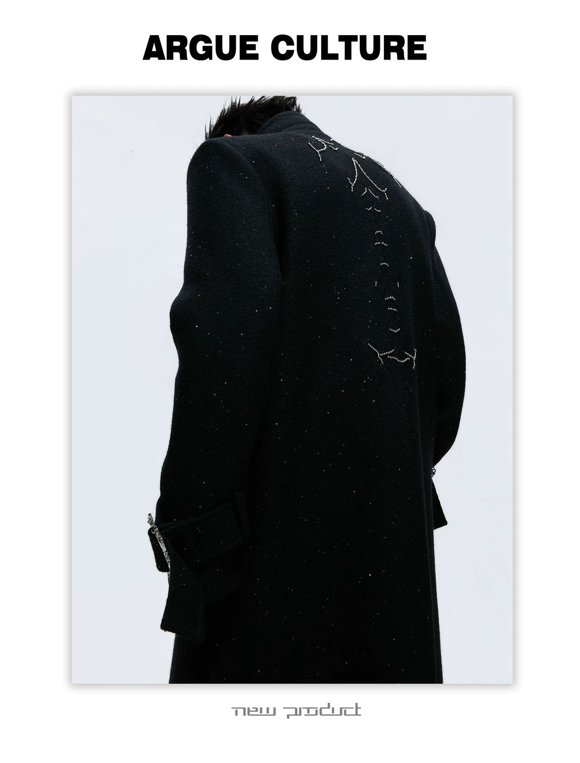 desc::sequin-wool-overcoat-broad-shoulder-streetwear-coat-detail-img-2