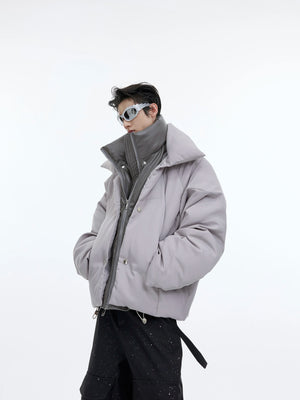shimmering-double-layer-metallic-streetwear-puffer-gray