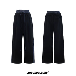 short-sleeve-patchwork-hoodie-sweatpants-streetwear-set-black-bottoms