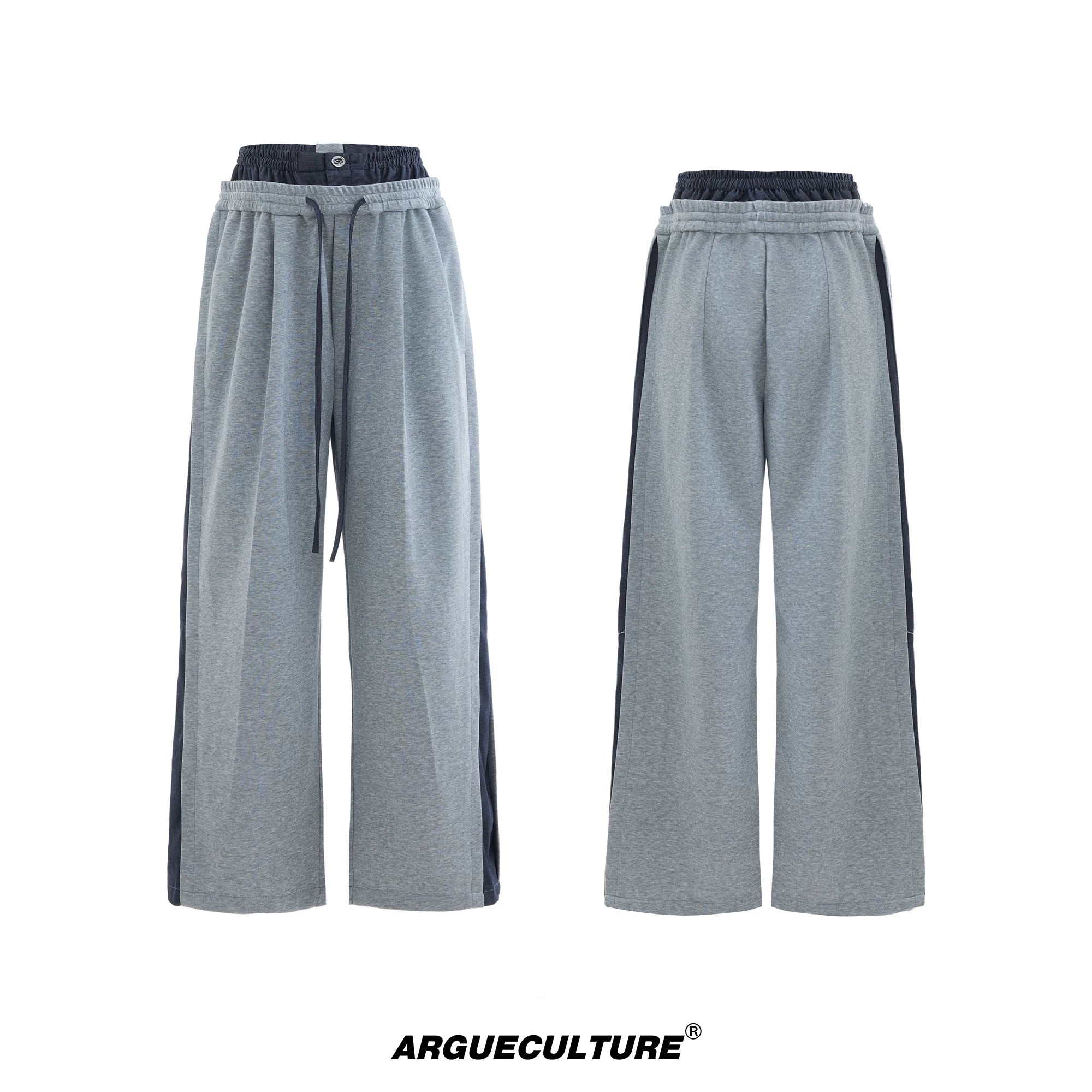 short-sleeve-patchwork-hoodie-sweatpants-streetwear-set-gray-bottoms