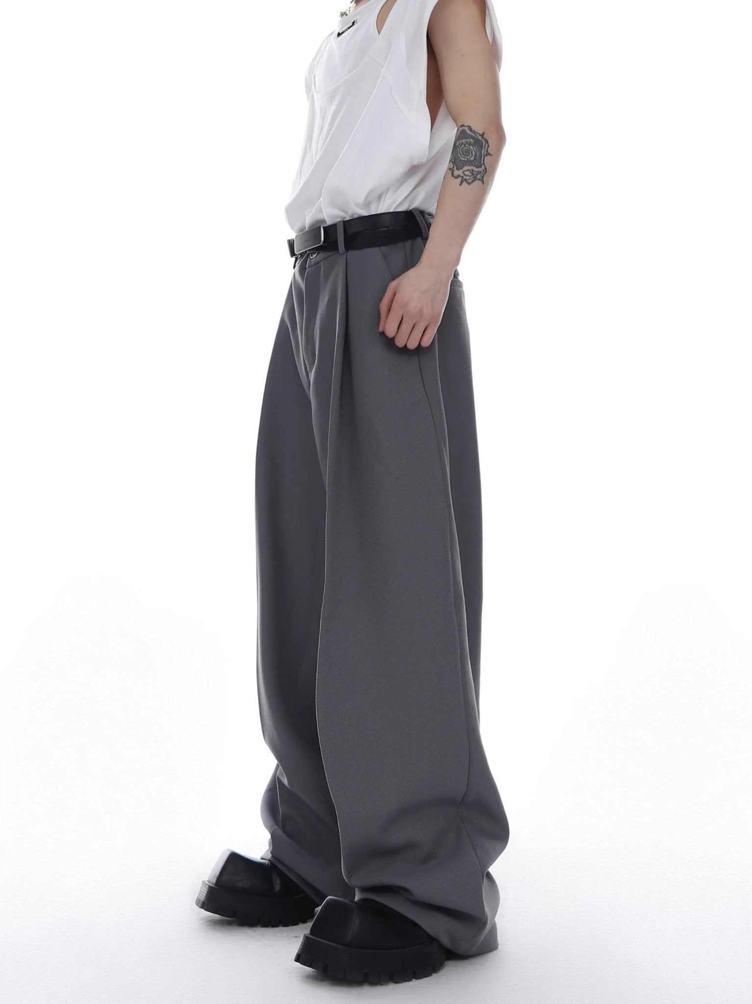 Shoulder - Padded Suit Set | Unisex Loose - Fit Metallic Design - ArguE CulturE