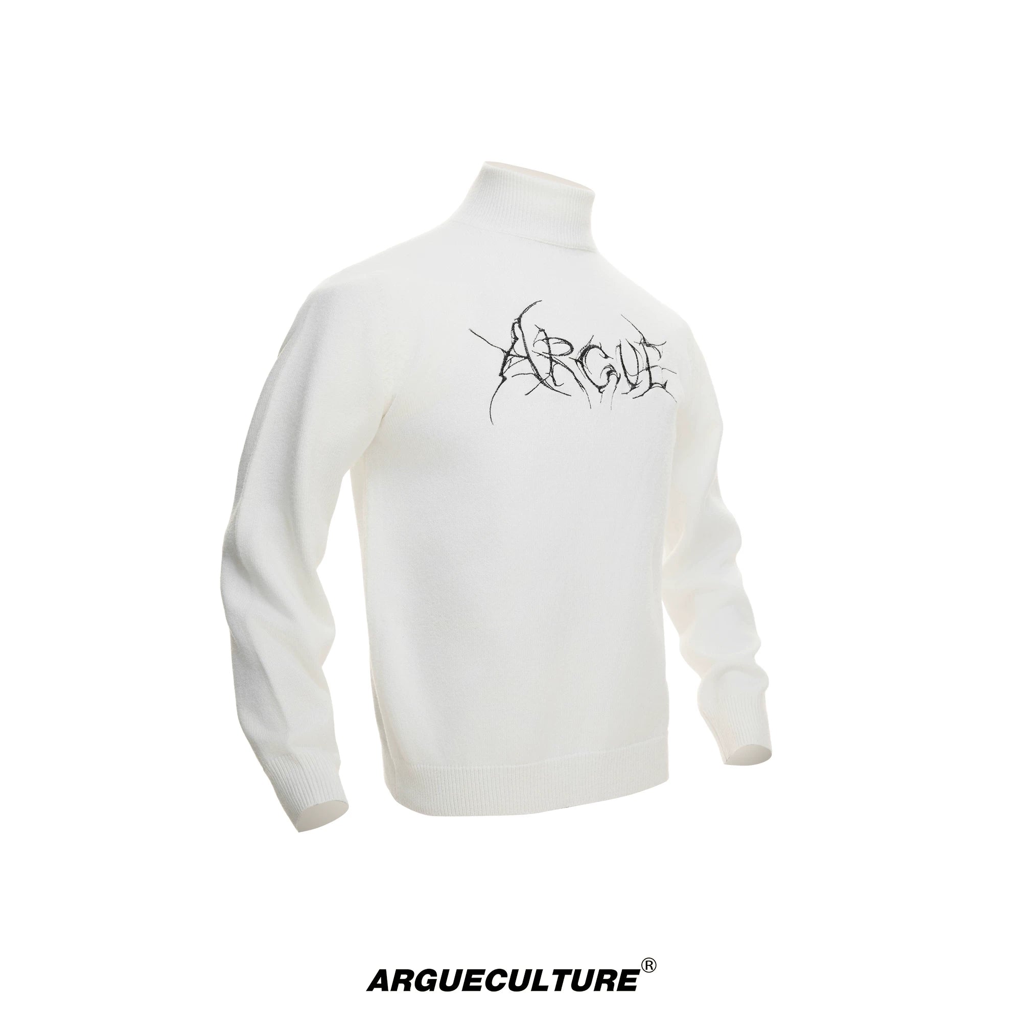 slim-fit-mock-neck-modal-wool-sweater-streetwear-base-layer-gray