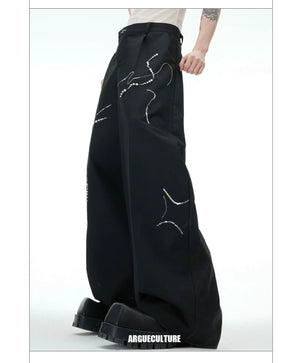 desc::snake-beaded-wide-leg-trousers-streetwear-baggy-pants-detail-img-13