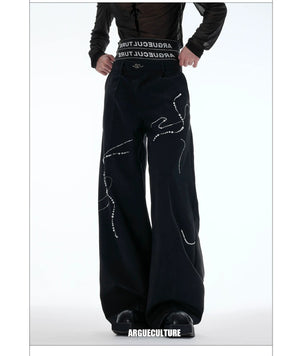 desc::snake-beaded-wide-leg-trousers-streetwear-baggy-pants-detail-img-8