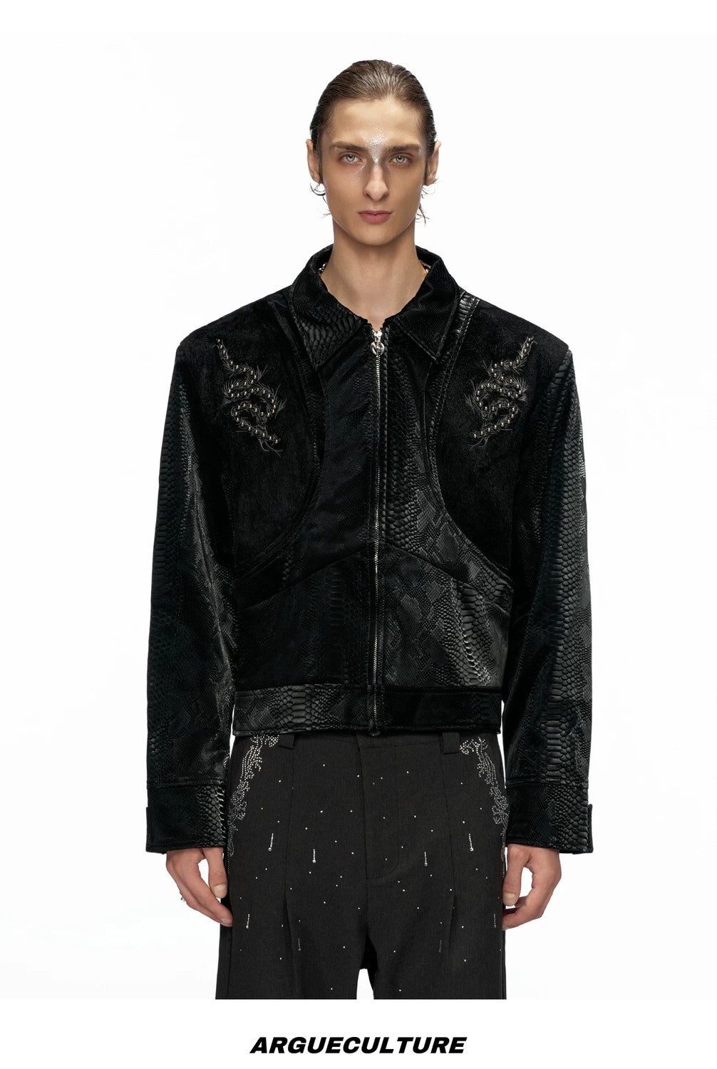 desc::snake-eye-studded-spine-faux-leather-streetwear-jacket-detail-img-11