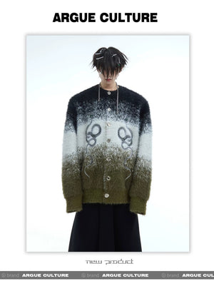 desc::snake-graphic-gradient-mohair-cardigan-baggy-fit-detail-img-4