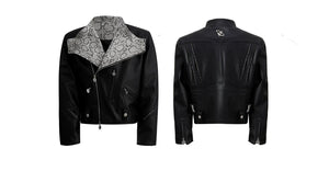 desc::snake-skin-deconstructed-cropped-pu-leather-moto-jacket-detail-img-22