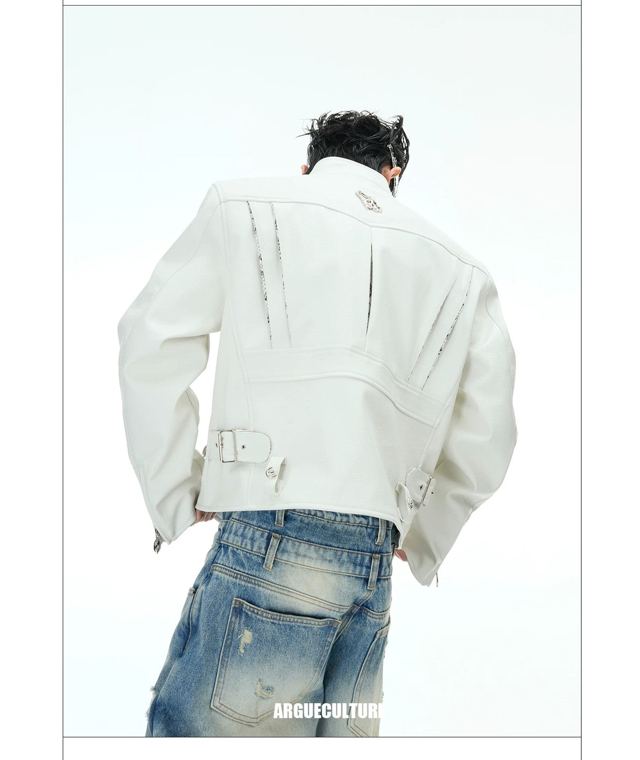 desc::snake-skin-deconstructed-cropped-pu-leather-moto-jacket-detail-img-8