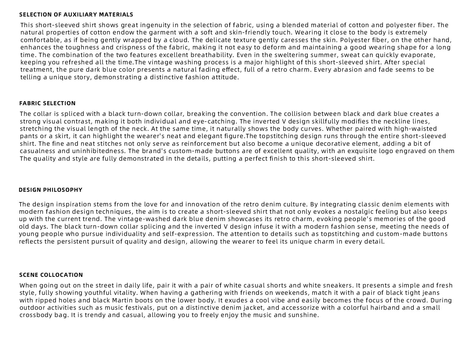 desc::snake-skin-patchwork-denim-short-sleeve-shirt-set-detail-img-1