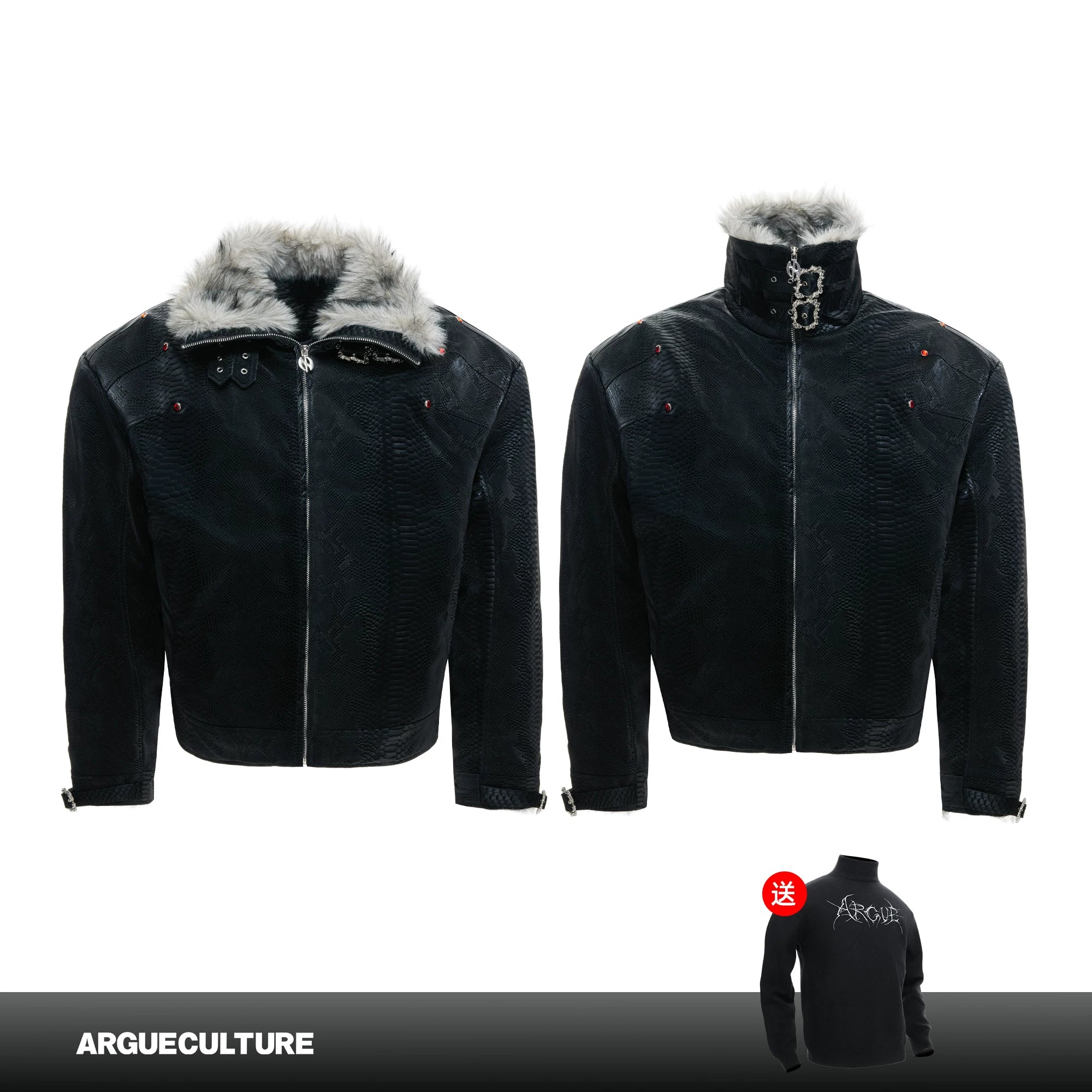 snake-skin-puffer-jacket-faux-leather-streetwear-coat-black