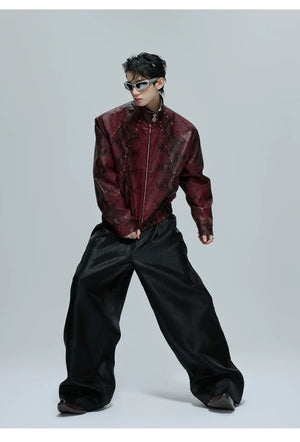 desc::snake-texture-cropped-faux-leather-streetwear-jacket-detail-img-12