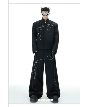 desc::snake-year-neo-chinese-loose-blazer-wide-leg-pants-set-detail-img-12